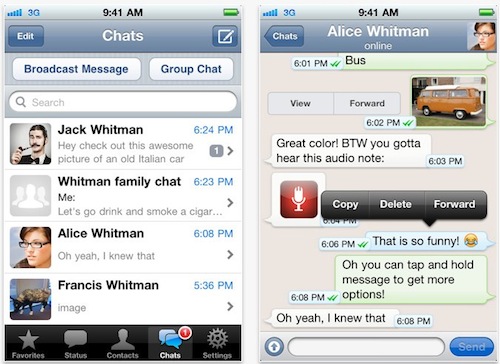 WhatsApp Messenger for iPhone on the iTunes App Store