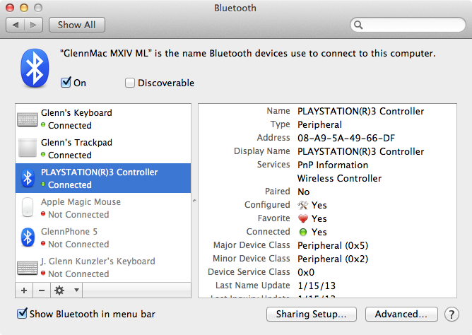 how to use usb ps3 controller on mac