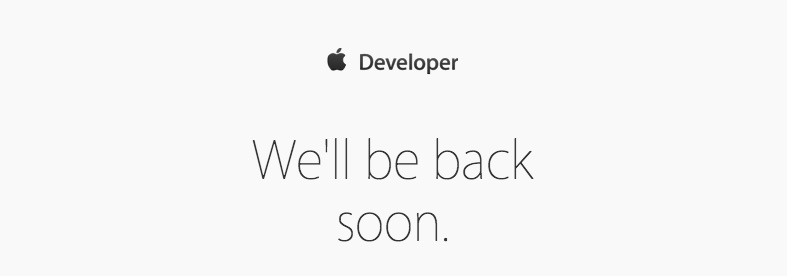 Apple Developer Portal Goes Dark Ahead of WWDC 2015