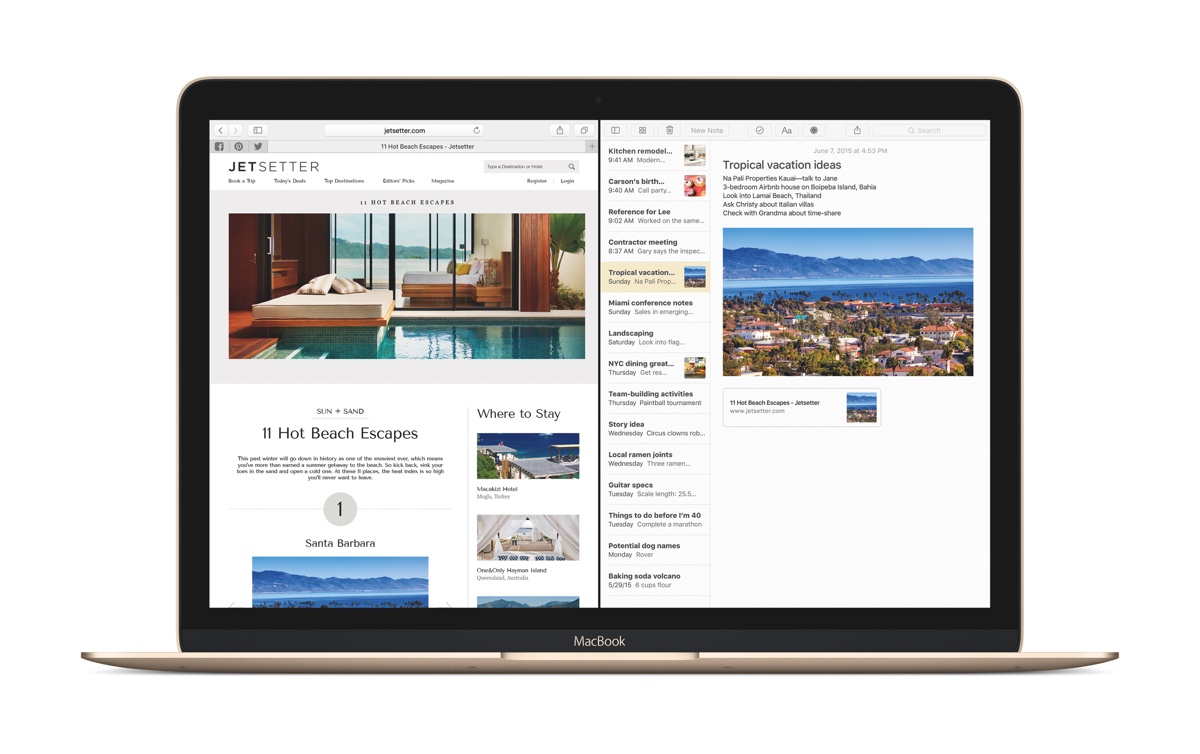 Apple Announces OS X El Capitan - Split View, Contextual Search, More