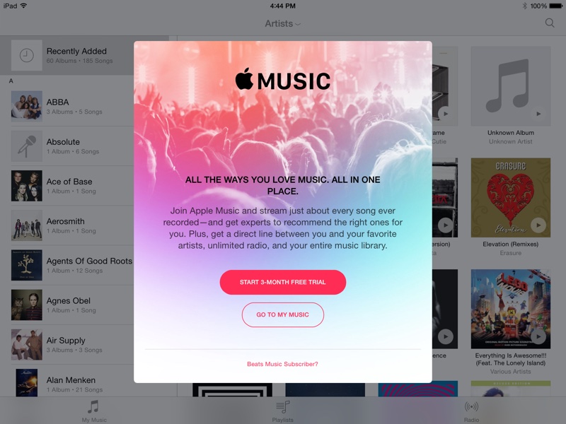 Apple Music Makes an Appearance in Latest iOS 8.4 Beta