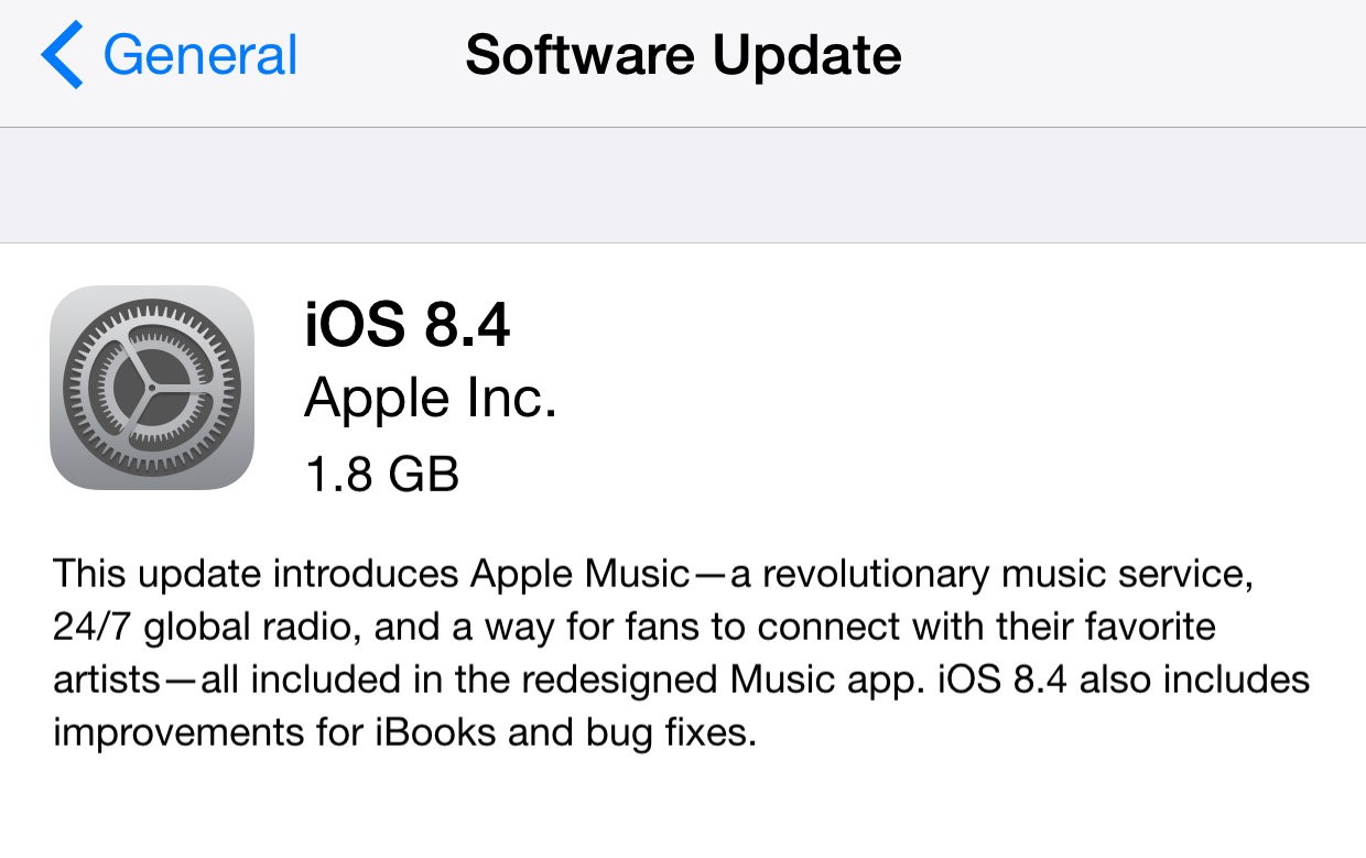 Apple Releases iOS 8.4 - Includes Revamped Music App, Beats 1, Apple Music