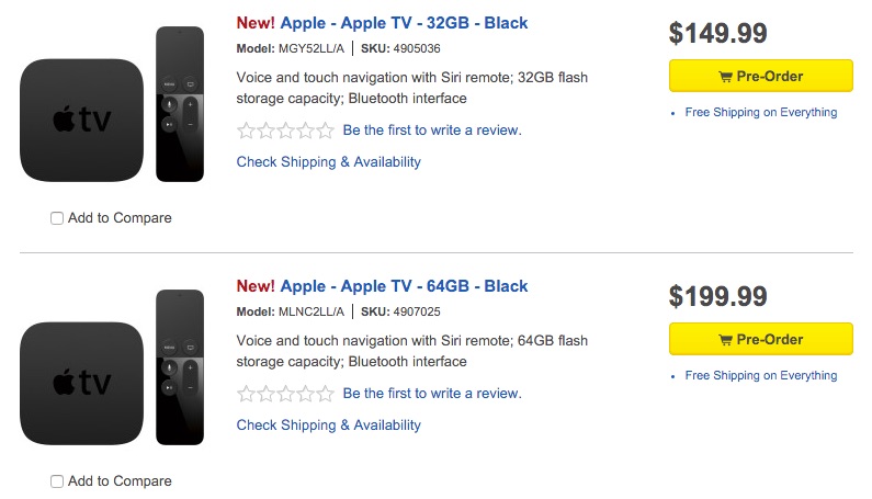 Best Buy Taking Apple TV Pre-Orders - Available for In-Store Pickup on Nov. 4