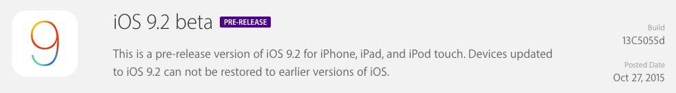 Apple Releases First Beta of iOS 9.2 to Developers