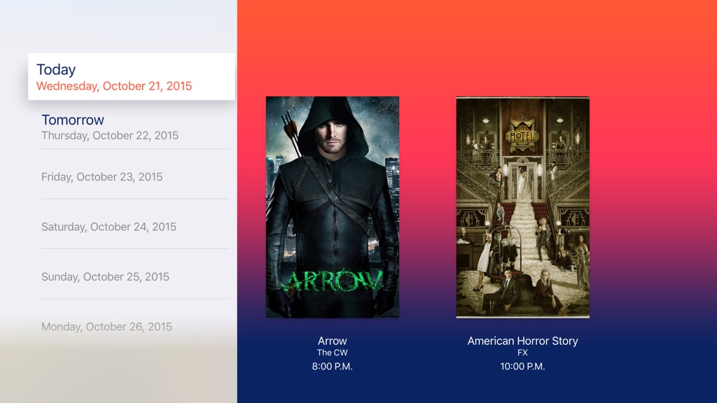 upNEXT for the Apple TV Helps You Keep Your TV Schedule Straight