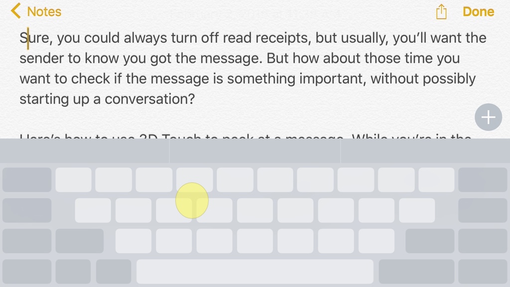 How To: Use Your iPhone 6s/6s Plus Keyboard as a Trackpad to Select and Edit Text