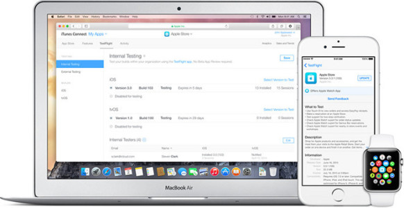Apple Updates Testflight to Allow Testing on new iOS, tvOS, and watchOS Betas