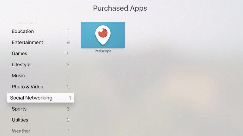 Apple Rolls Out 12 New App Categories to tvOS App Store