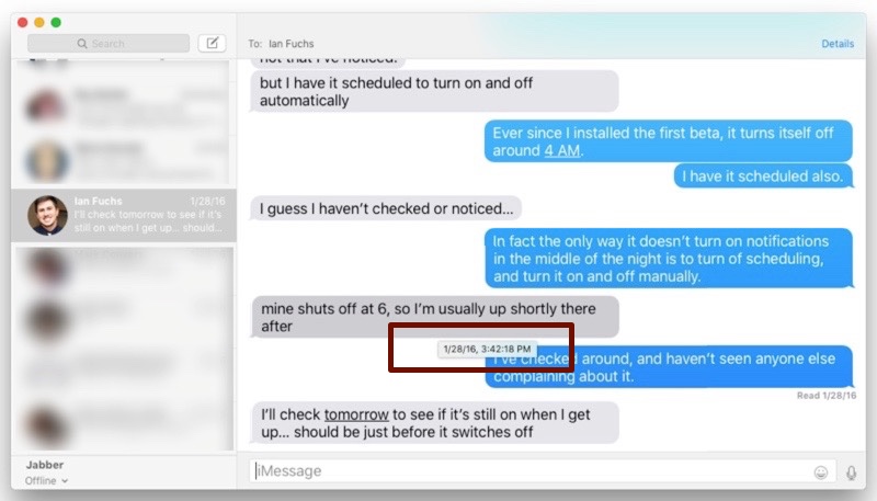 How To: View Timestamps in Messages for iOS and OS X