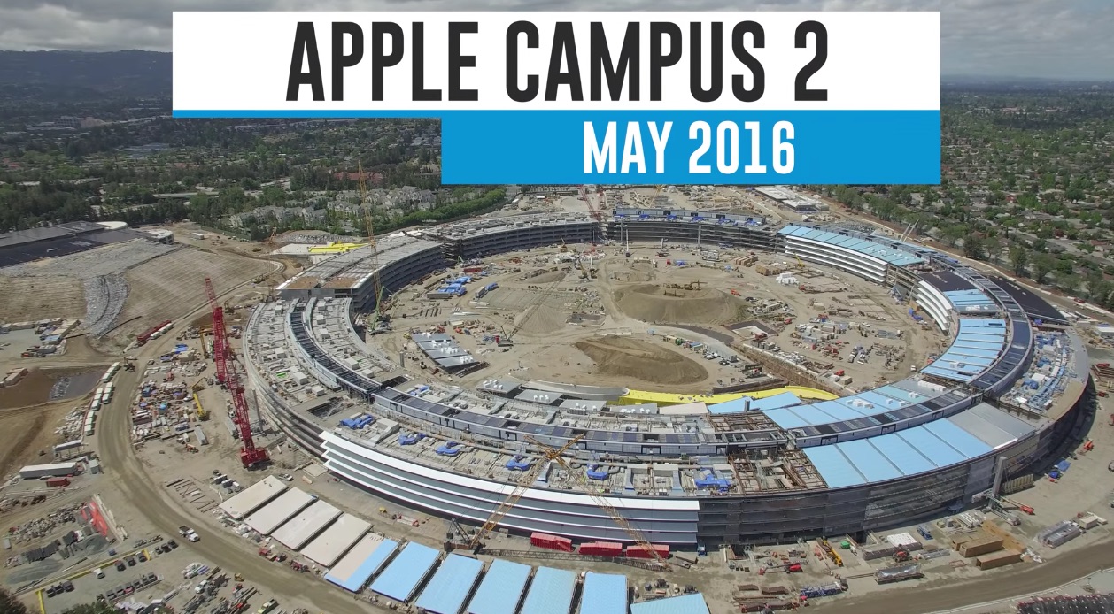 New Drone Video Shows Current Status of Apple's Campus 2 Project