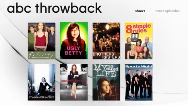 Watch ABC App Rebranded as Simply 'ABC' - Adds 'Throwback' Shows Section