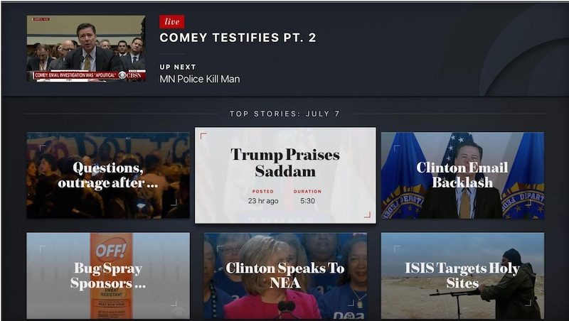 CBS News Launches Apple TV App for its 'CBSN' Streaming News Network