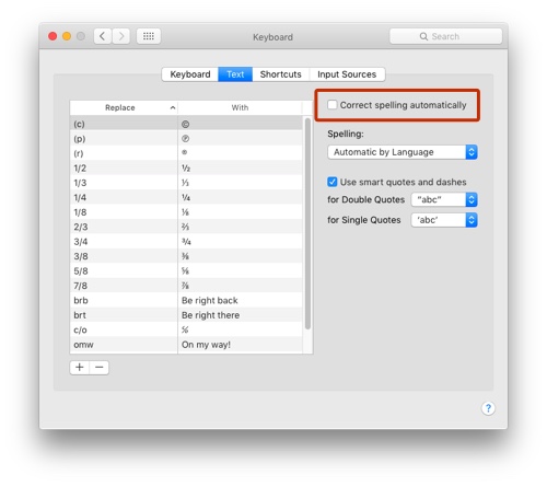 How To: Turn Off Autocorrect in Mac OS X