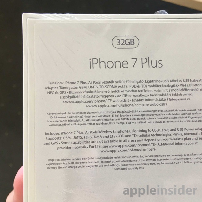 Alleged iPhone 7 Plus Packaging Photos Indicate Bundled 'AirPods Wireless Earphones'