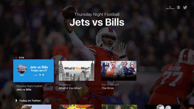 Twitter Launches Apple TV App - Just in Time for NFL Thursday Night Football