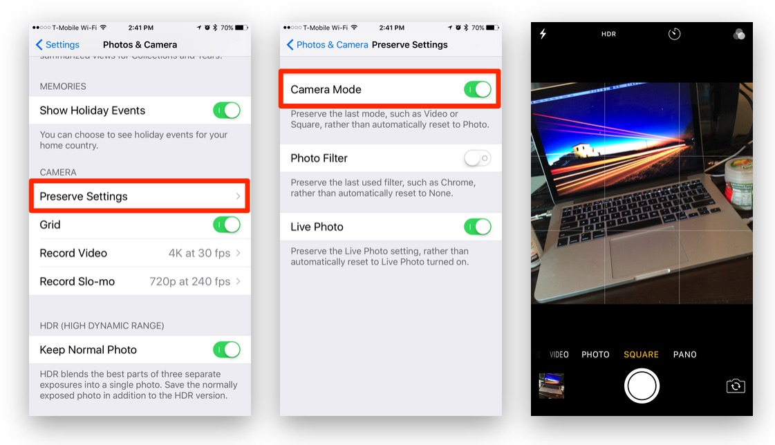 How To: Set & Preserve Your Favorite Camera Mode on Your iPhone