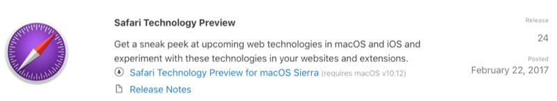 Apple Releases Safari Technology Preview 24 