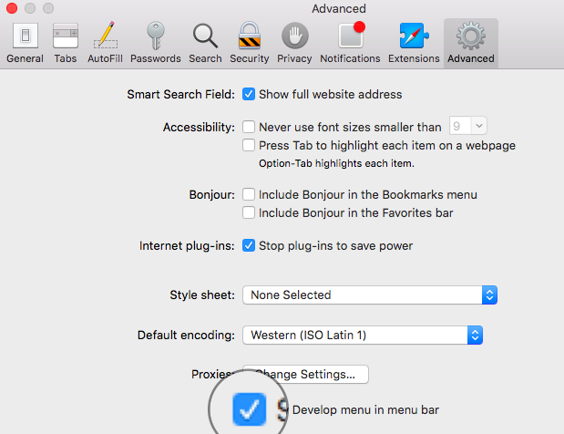 How to "View Page Source" in Safari on Mac
