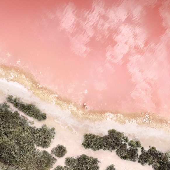 iOS 11 wallpaper pink gold
