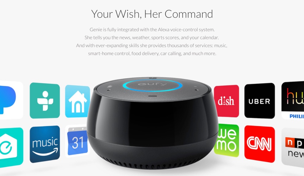 Anker Announces $35 Alexa-Powered 'Eufy Genie' Smart Speaker