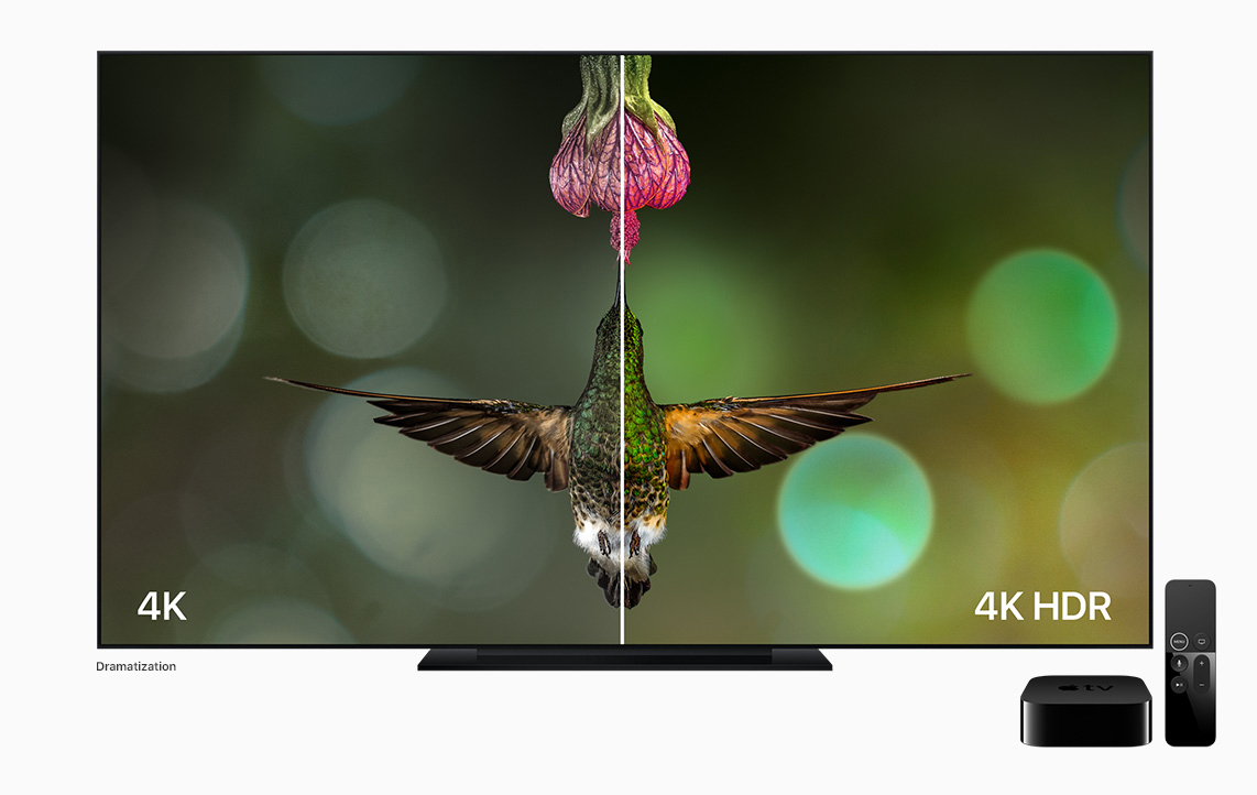Apple's New Apple TV 4K Boast 4K HDR Support, 4K HDR Movies Via iTunes for Same Price as 1080p