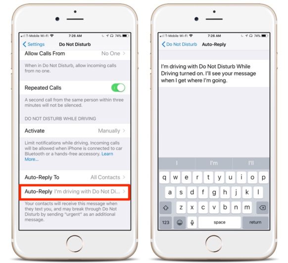 How to Custom Auto-Reply to Texts While Driving on Your iPhone Running iOS 11
