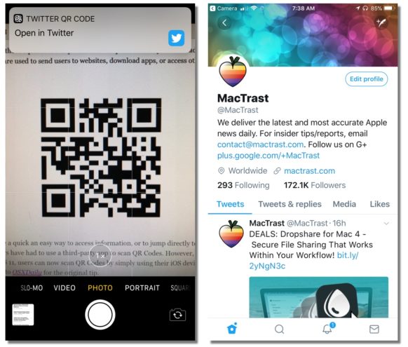 How to Scan a QR Code Using Your iOS 11 Device's Camera App