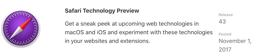 Safari Technology Preview 43 for Mac Release Offers Bug Fixes and Feature Enhancements