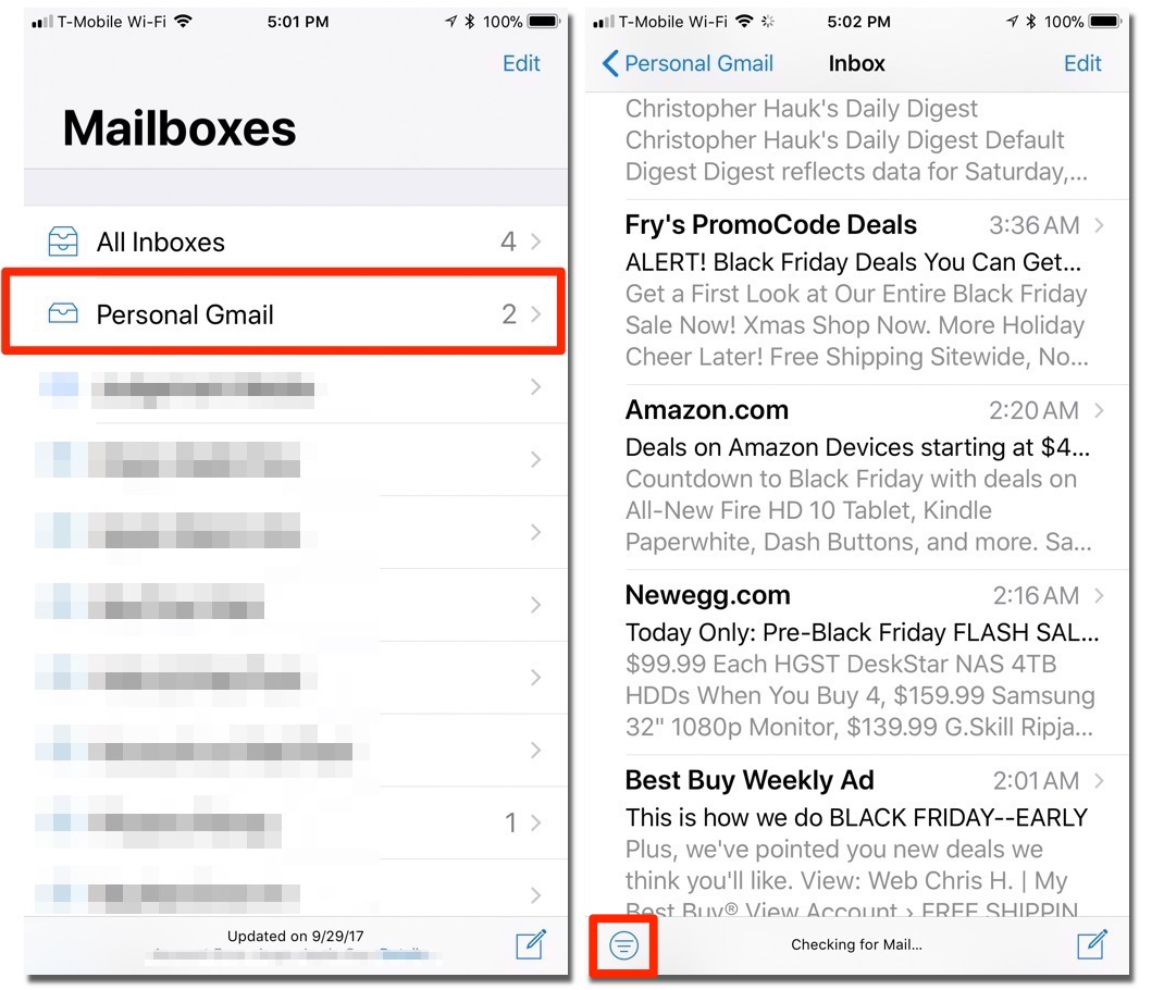 How To View Only Unread or Flagged Messages in the iOS 11 Mail App on Your iPhone