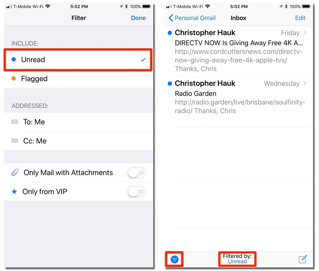 How To View Only Unread or Flagged Messages in the iOS 11 Mail App on Your iPhone