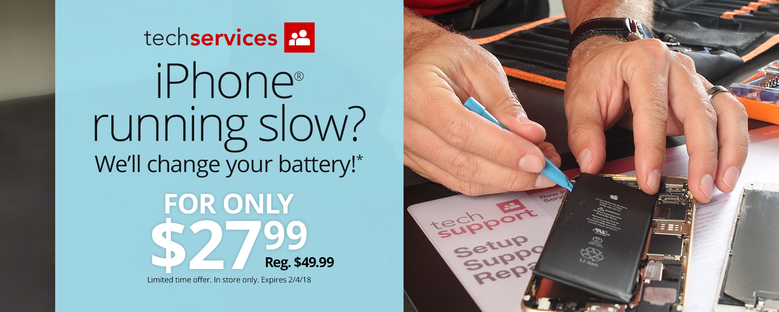 Office Depot and OfficeMax Offers $27.99 iPhone Battery Replacement Until Feb. 4