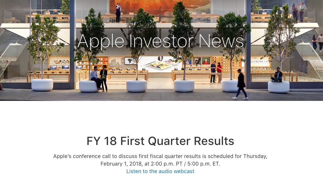 We'll Get Our First Look at iPhone X Sales When Apple Announces Fiscal Q1 2018 Earnings on February 1