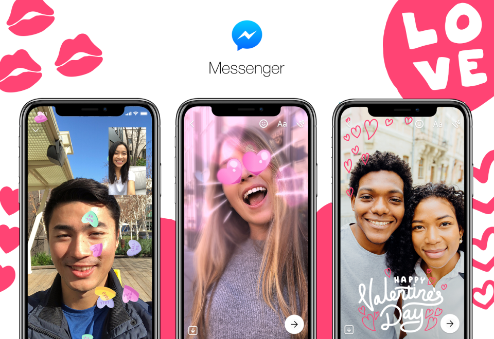 Facebook Messenger Invites Users to 'Feel the Love' on Valentine's Day