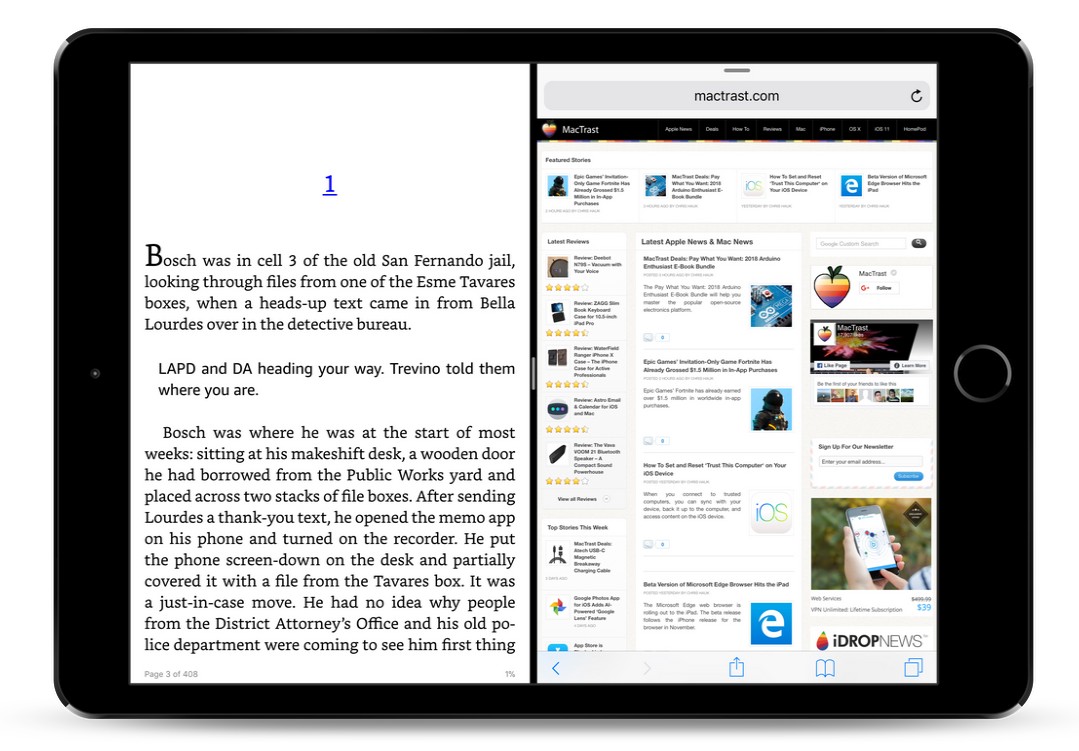 Amazon Kindle App for iOS Adds Split View Support for iPad