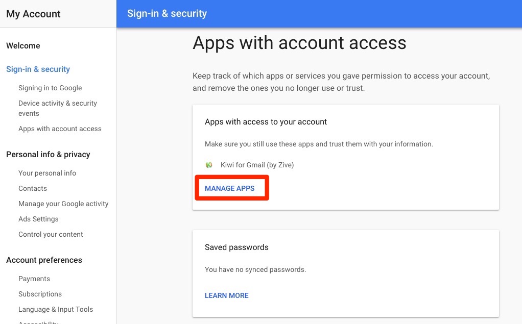 How to View Which Apps Have Access to Your Google Information