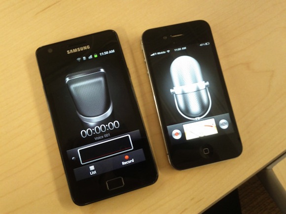 Samsung’s Voice Recording App Kinda Looks Like Apple’s One…