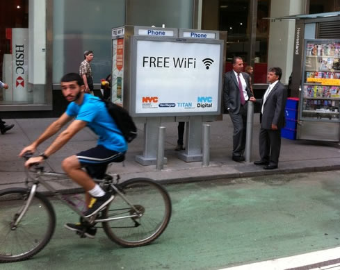 New York City Testing Free Wi-Fi at Pay Phone Kiosks