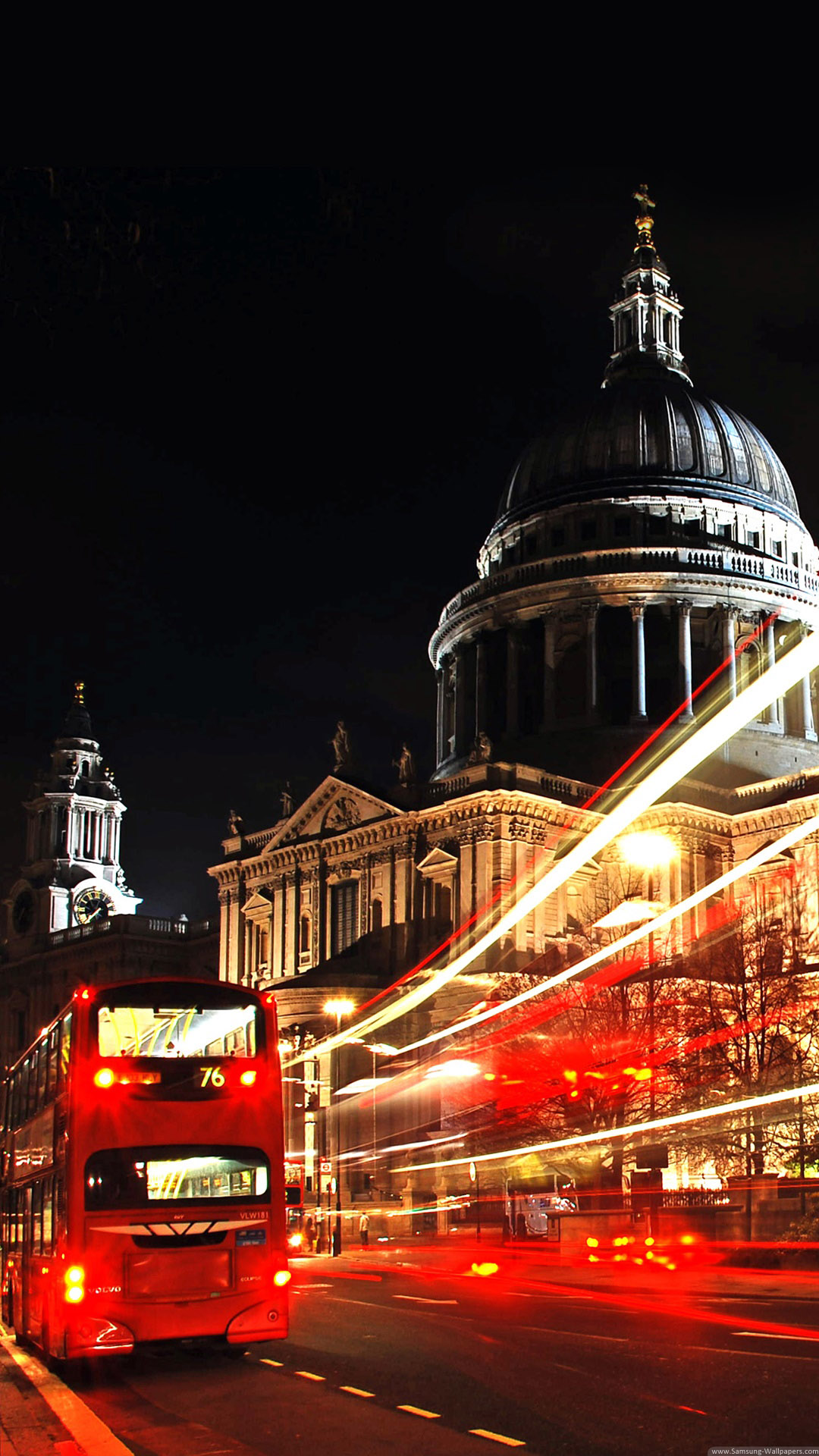 London St Paul Cathedral Double Decker iPhone 6 Plus HD Wallpaper - MacTrast