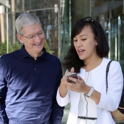 Tim Cook’s China Visit Includes Discussion With Developers, Didi Chuxing Taxi Ride