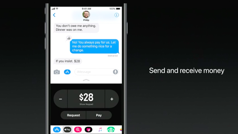 Peer-to-peer Apple Pay in iMessages