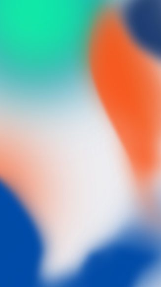 iPhone X Wallpaper Green/Orange/Blue