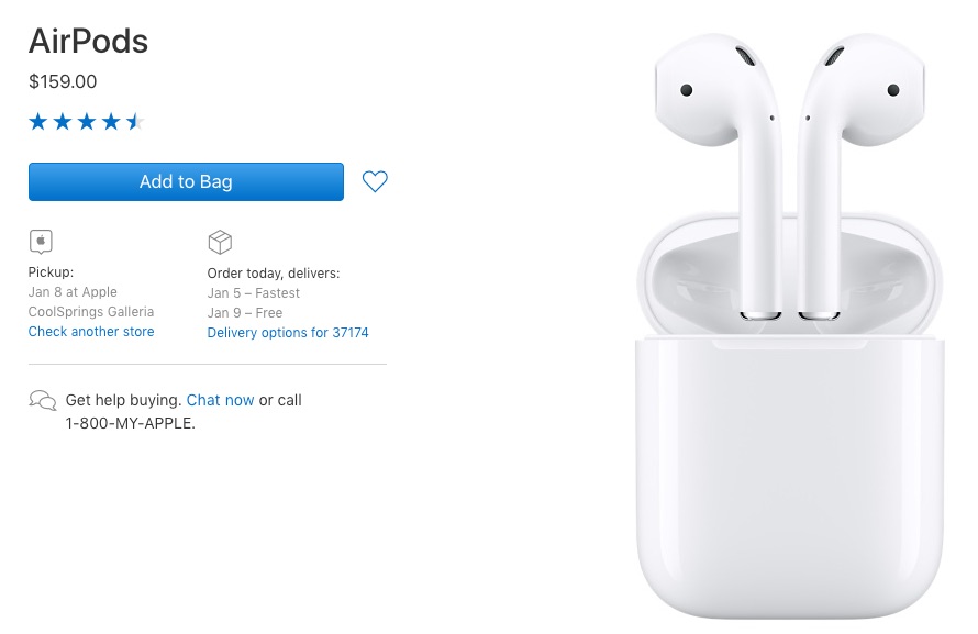 Apple’s AirPods Still ‘Incredibly Popular’ Over One Year After Their Release