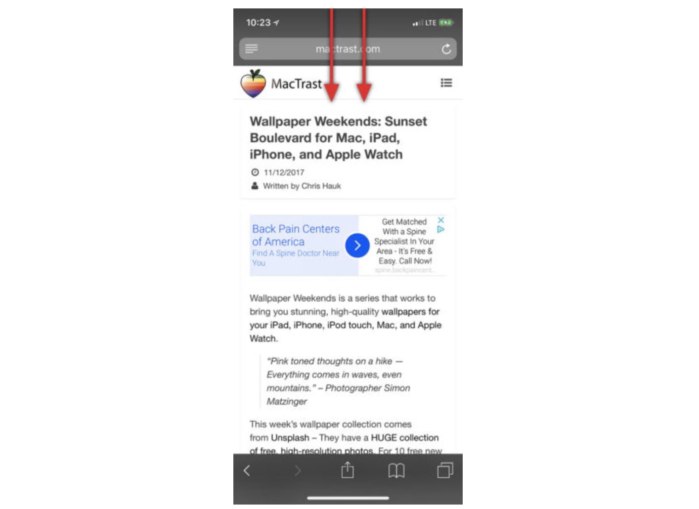 How To Get Siri to Read Anything to You_swipe_down