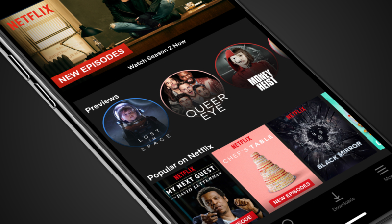 Netflix Now Offering 30-Second Vertical Video Trailers in iOS App