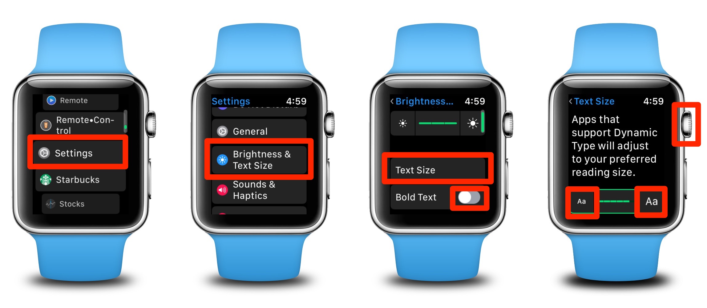 How to Adjust Text Size and Enable Bold Text on Your Apple Watch
