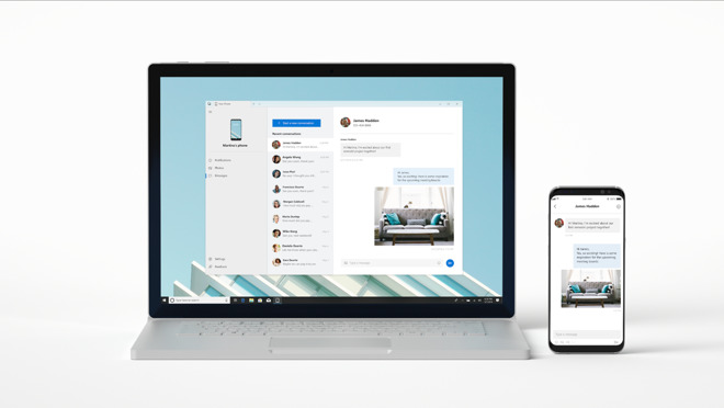 Microsoft’s ‘Your Phone’ App Will Mirror Your iPhone on Windows 10 PCs