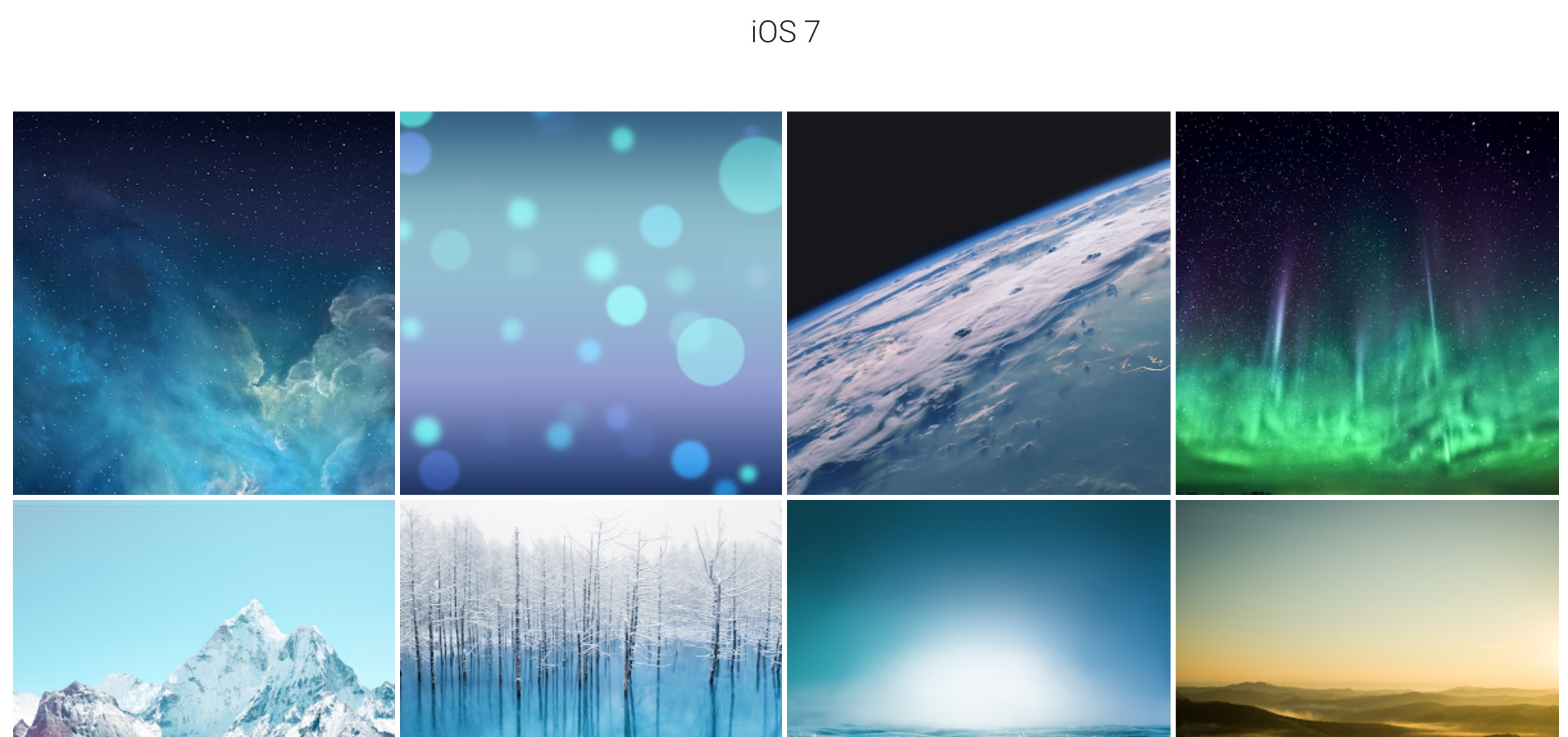 A Comprehensive Collection of Past Official Mac and iOS Wallpapers? Yes, Please!