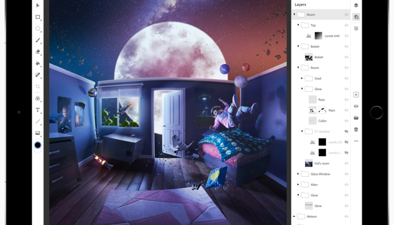 Adobe Shows Off Photoshop CC on iPad – Hits Devices in 2019