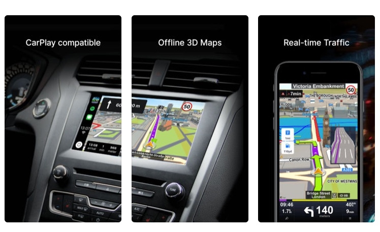Sygic’s Car Navigation: GPS & Maps iOS App Now CarPlay Compatible