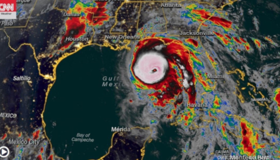 Hurricane Michael Satellite Image - Courtesy CNN